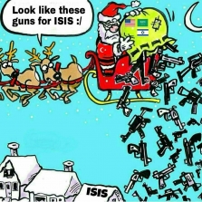 کاریکاتور/هدیه بابا نوئل برای داعشی ها