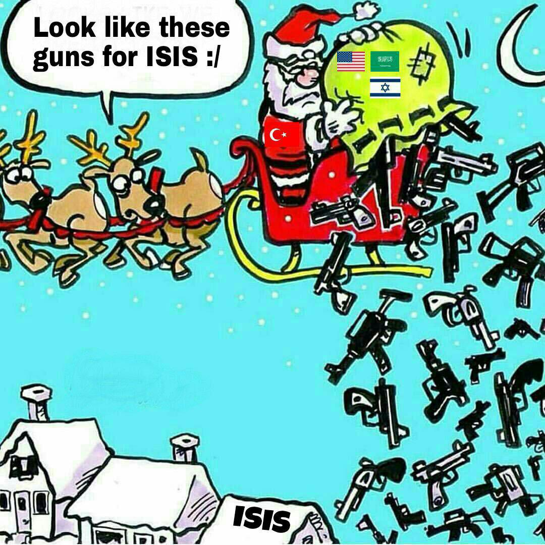 هدیه بابا نوئل برای داعشی ها