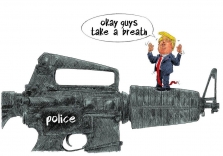 مجموعه کاریکاتور جرج فلوید و اعتراضات در امریکا